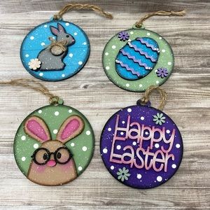 Hand Crafted Easter Bunny Ornaments